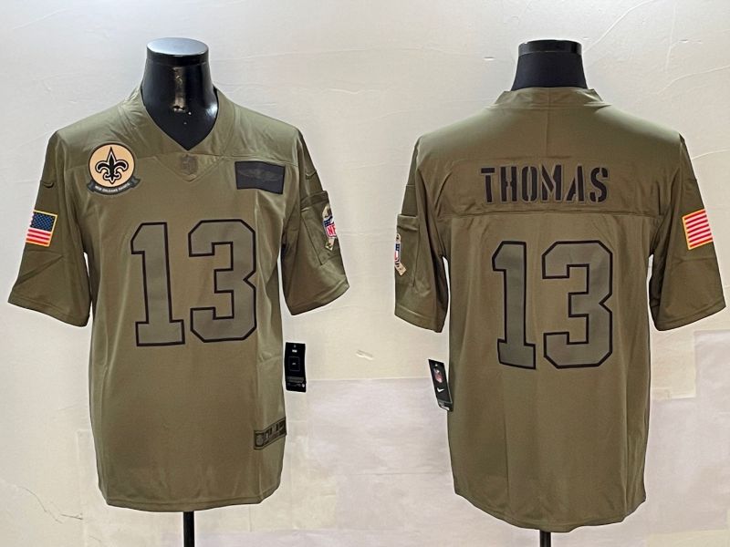 Men New Orleans Saints 13 Thomas Green 2024 Nike Limited NFL Jersey style 01083
